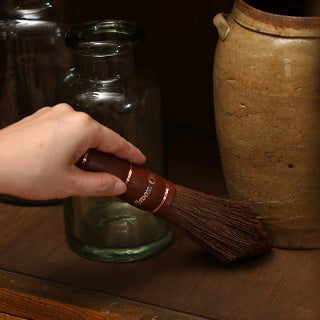 国産棕櫚手箒 レザー