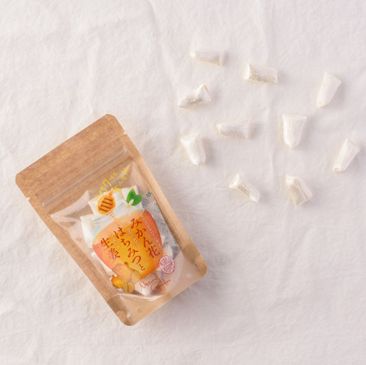 サクッと食べる飴4種セット（有田みかん・ぶどう山椒とショコラ・塩トマト・みかん花蜂蜜と生姜）